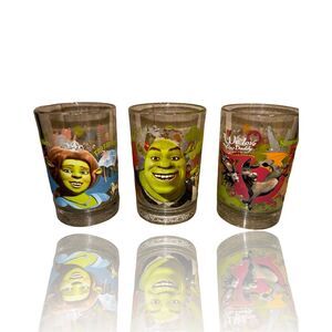 2007 McDonald's Shrek the Third Collector Glass Set Dreamworks: Collectibles
